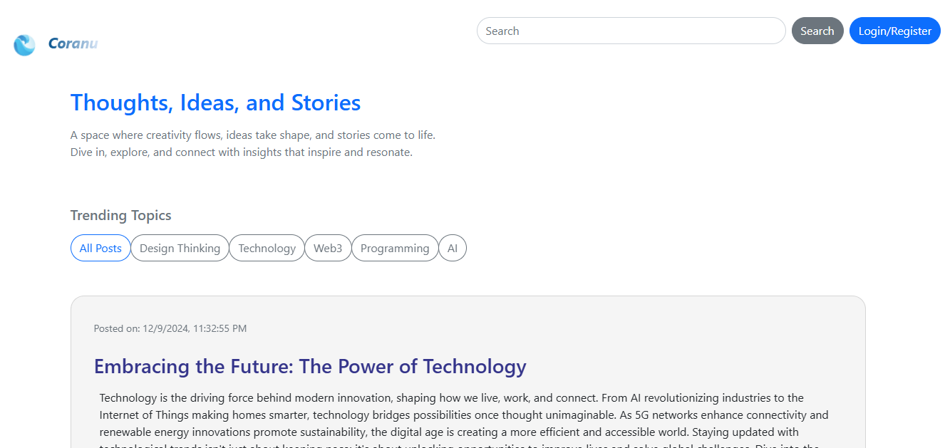 Modern Blog Platform